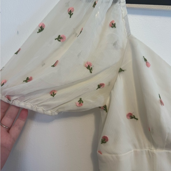 Fame and Partners White Floral Mini Dress - Picture 5 of 10